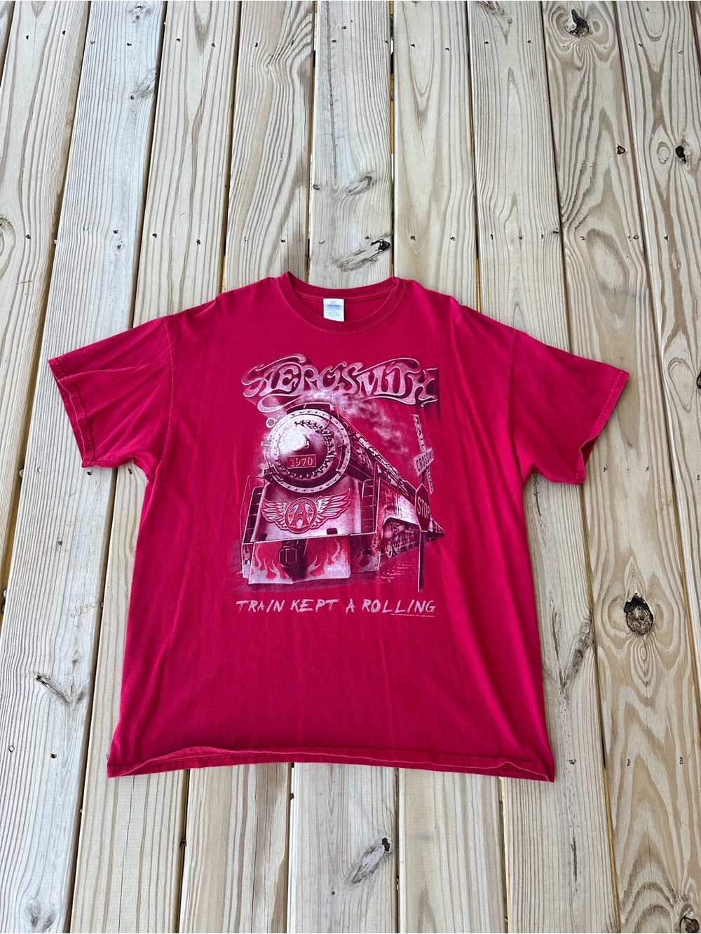 2015 Aerosmith Train Kept A Rollin' Graphic Shirt